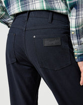 Męskie Spodnie Materiałowe Wrangler Greensboro Materiał Chino Dark Navy  112358043 W15Q017344